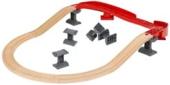 Brio Kurvenbahnschienen-Set Aufsteigend 16-teilig - 33995 -Haba || Ravensburger || Brio Verkäufe brio gebogen treinrails set oplopend 16 delig 33995 1