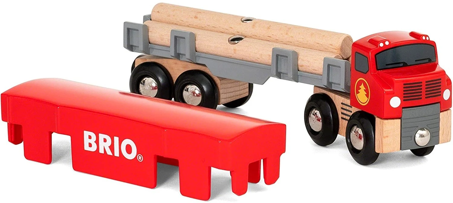 BRIO Holztransporter Mit Magnetladung 4 BRIO Holztransporter Mit Magnetladung – Bild 2