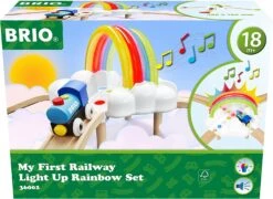 Brio My First Train Track Luminous Rainbow Set - 11 Teile