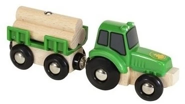 BRIO Traktor Mit Holz-Anhänger 3 BRIO Traktor Mit Holz-Anhänger