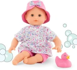 Haba || Ravensburger || Brio Verkäufe 17 Corolle 100340 Bébé Bain Coralie Fleurs De Badepuppe, Rosa