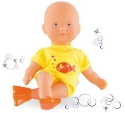 Corolle FBN07 Mini Bain Badepuppe, Gelb, 20 Cm