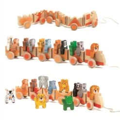DJECO Jungle Wooden Train