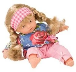Götz 1987229 Mini-Muffin Roses Garden Puppe - 22 Cm Große Babypuppe, Gemalte Braune Augen, Blonde Haare - Weichkörperpuppe In 4-teiligen Set - Ab 18 Monaten