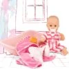 Götz 2153143 Sleepy Aquini Mädchen Stripe Vibes - 33 Cm Große Badepuppe Mit Blauen Schlafaugen, Ohne Haare In 8-teiligem Set - Babypuppe Ab 3 Jahren