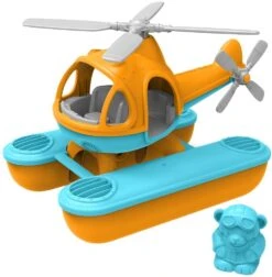 Green Toys Wasserhelikopter - Orange Oberseite