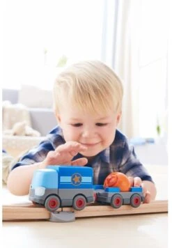 HABA Kullerbü - Batterie-LKW Mit Anhänger -Haba || Ravensburger || Brio Verkäufe haba kullerbue batterie lkw mit anhaenger 3