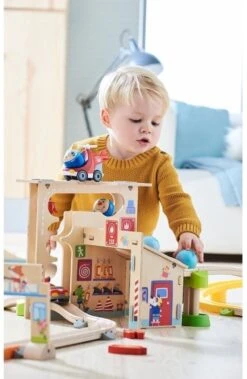 HABA Kullerbü - Spielbahn Feuerwehrwache -Haba || Ravensburger || Brio Verkäufe haba kullerbue spielbahn feuerwehrwache 3