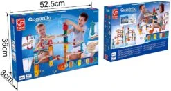 Hape E6019 - Aus Der Burg Entkommen, Quadrilla Kugelbahn, Konstruktionsspielzeug, Mit Karussell Und Glocken, 102 Teilig, Aus Holz, Ab 4 Jahren, Mehrfarbig -Haba || Ravensburger || Brio Verkäufe hape e6019 aus der burg entkommen quadrilla kugelbahn konstruktionsspielzeug mit karussell und glocken 102 teilig aus holz ab 4 jahren mehr