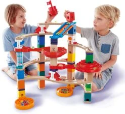 Hape E6024 - Super-Spiralburg, Quadrilla Kugelbahn, Konstruktionsspielzeug Mit Umfangreichem Zubehör, 129 Teilig, Aus Holz, Ab 4 Jahren, Mehrfarbig -Haba || Ravensburger || Brio Verkäufe hape e6024 super spiralburg quadrilla kugelbahn konstruktionsspielzeug mit umfangreichem zubehoer 129 teilig aus holz ab 4 jahren mehrfarbig 2