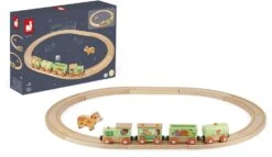 Janod Story - Boerderij Trein Met Rails -Haba || Ravensburger || Brio Verkäufe janod story boerderij trein met rails 3