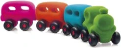 Rubbabu R20305 Zug Mit 3 Magnetischen Waggons