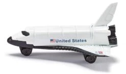 SIKU 0817, Space-Shuttle, Metall/Kunststoff, Weiß, Räder Aus Kunststoff