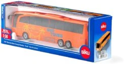 SIKU 3738, Mercedes-Benz Travego Reisebus, 1:50, Metall/Kunststoff, Orange, Bewegliche Teile -Haba || Ravensburger || Brio Verkäufe siku 3738 mercedes benz travego reisebus 1 50 metall kunststoff orange bewegliche teile 3